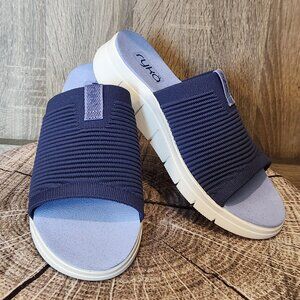 Ryka Dusk Blue Epic Slide Sandal size 7W